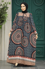  Black Long Sleeve Dress 9005S - 2