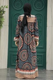  Black Long Sleeve Dress 9005S - 3