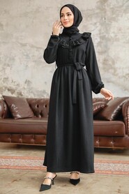  Black Long Sleeve Dress 616S - 2