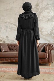  Black Long Sleeve Dress 616S - 3