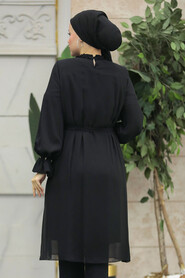 Neva Style - Black Modest Tops Tunic 21034S - 3