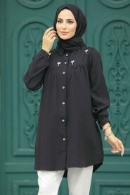  Black Long Sleeve Tunic 573S - 2