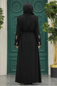  Black Modest Abaya 23152S - 3