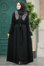  Black Modest Abaya 90901S - 2