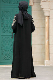  Black Modest Abaya Dress 10135S - 4