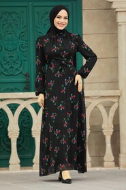  Black Modest Dress 27935S - 2