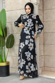  Black Modest Dress 27946S - 2