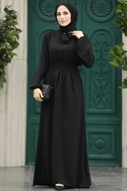  Black Modest Dress 5973S - 2