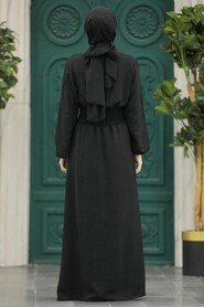  Black Modest Dress 5973S - 3