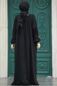  Black Modest Dress 90021S - 3