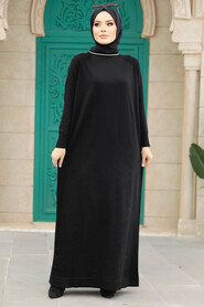  Black Modest Mercerized Dress 10169S - 3