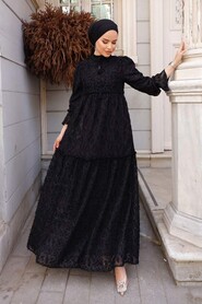  Black Modest Summer Dresses 13910S - NEVA STYLE