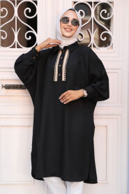  Black Modest Tops 663S - 1