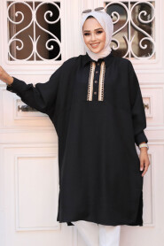  Black Modest Tops 663S - 2