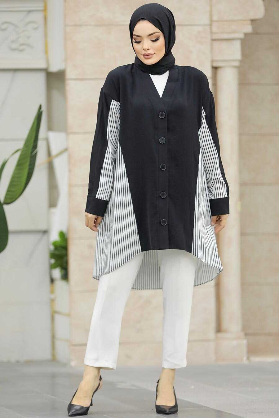 Neva Style - Black Modest Tunic 10253S