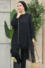 Neva Style - Black Modest Tunic 24030S - 1