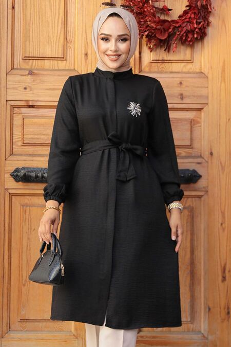  Black Modest Tunic 646S - NEVA STYLE