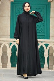  Black Modest Turkish Abaya 349500S - 1