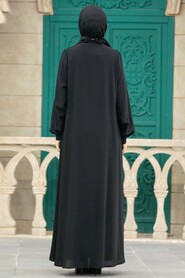 Black Modest Turkish Abaya 349500S - 3