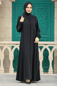  Black Modest Turkish Abaya 349500S - 2