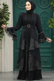  Black Muslim Abaya 602000S - 1