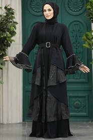  Black Muslim Abaya 602000S - 2