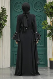  Black Muslim Abaya 602000S - 3