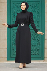  Black Muslim Bridesmaid Dress 8791S - 2