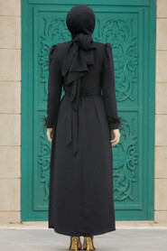  Black Muslim Bridesmaid Dress 8791S - 3