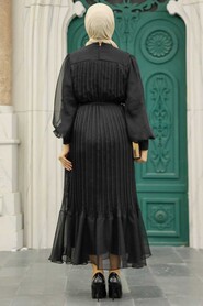  Black Muslim Dress 3747S - 3