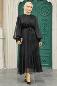  Black Muslim Dress 3747S - 2