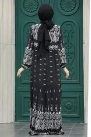  Black Muslim Dress 50096S - 3