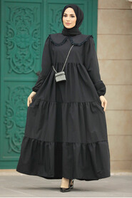  Black Muslim Dress 57343S - 1