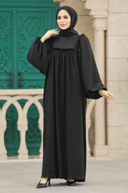  Black Muslim Dress 5887S - 1