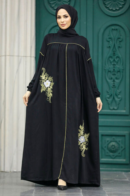 Black Muslim Dress 8999S - Neva-style.com