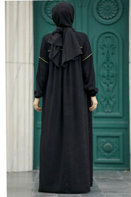  Black Muslim Dress 8999S - 3