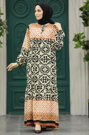  Black Muslim Long Dress Style 17511S - 2