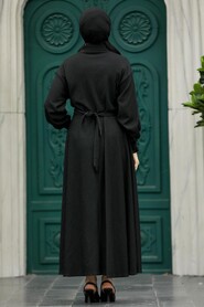  Black Muslim Long Dress Style 5858S - 2