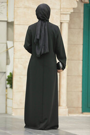  Black Muslim Turkish Abaya 20952S - 3