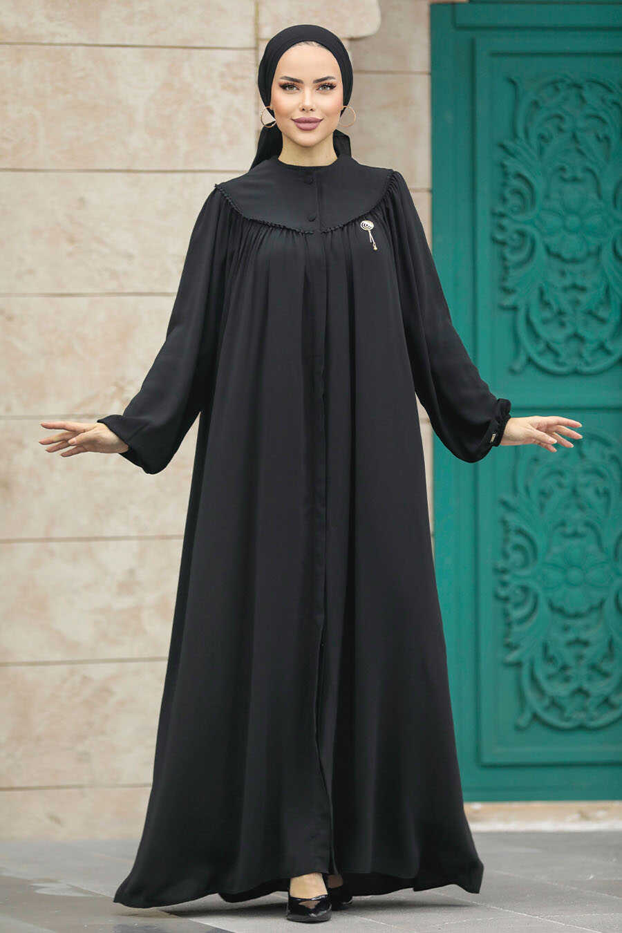  Black Plus Size Abaya 20134S