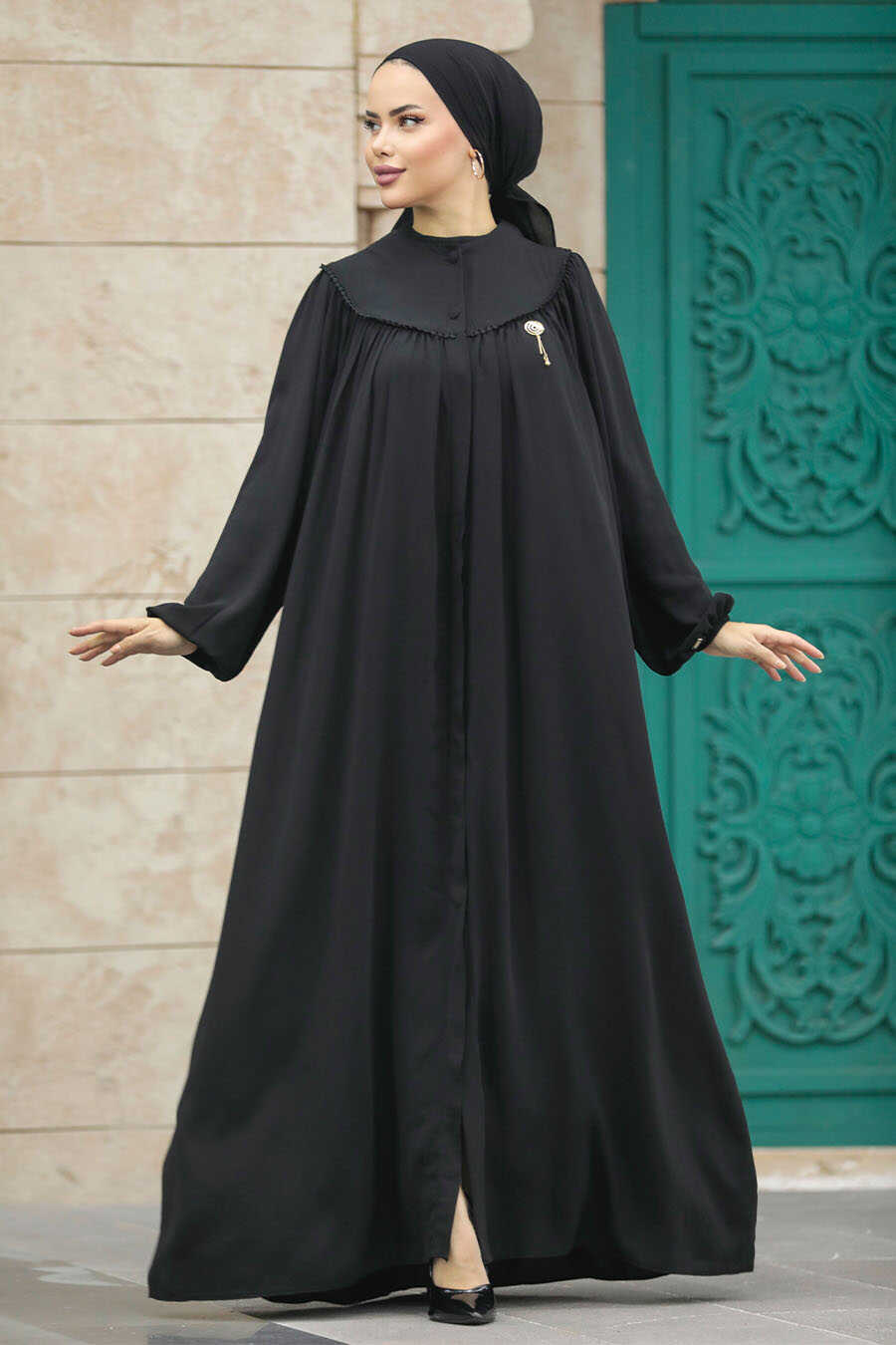  Black Plus Size Abaya 20134S