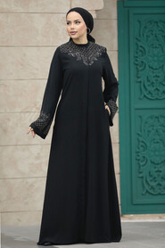  Black Plus Size Abaya 20057S - 2