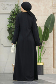  Black Plus Size Abaya 20059S - 3