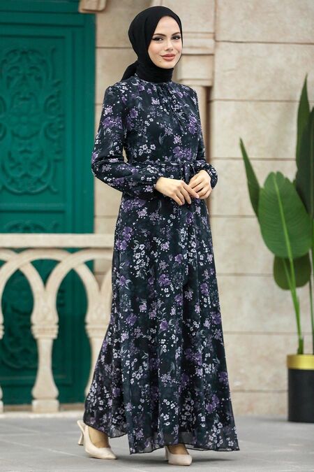  Black Plus Size Dress 279044S - NEVA STYLE