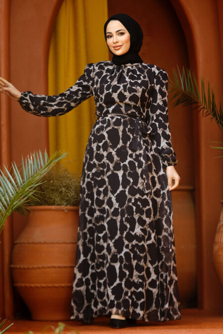  Black Plus Size Dress 27931S - NEVA STYLE