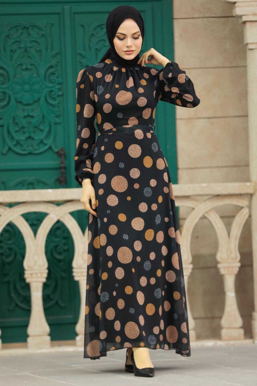 Neva Style - Black Plus Size Dress 27934S