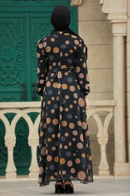 Neva Style - Black Plus Size Dress 27934S - Thumbnail
