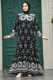  Black Plus Size Dress 50007S - 1