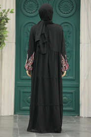  Black Plus Size Dress 8890S - Thumbnail