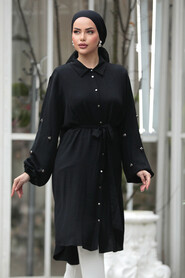  Black Plus Size Tunic 21095S - 1